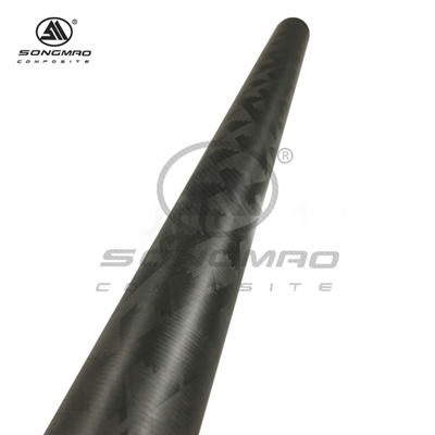 لوله های فیبر کربن سیم پیچ رشته